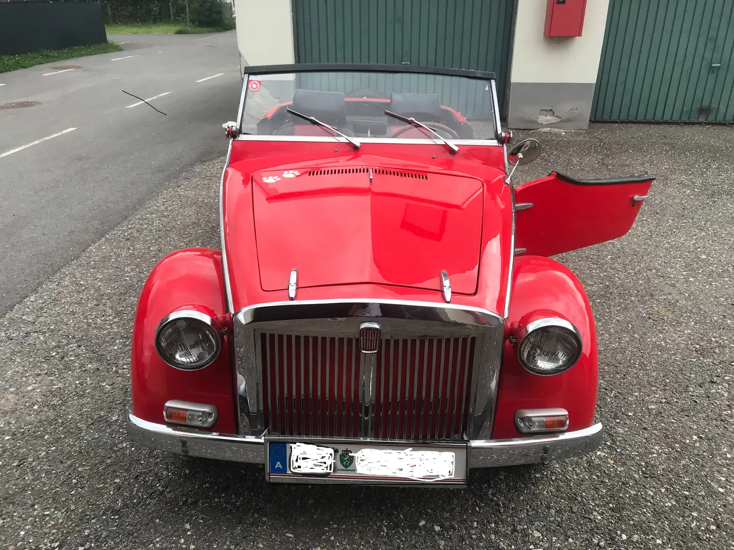 Fiat 850 Siata Spring Cabrio Rojo - 2