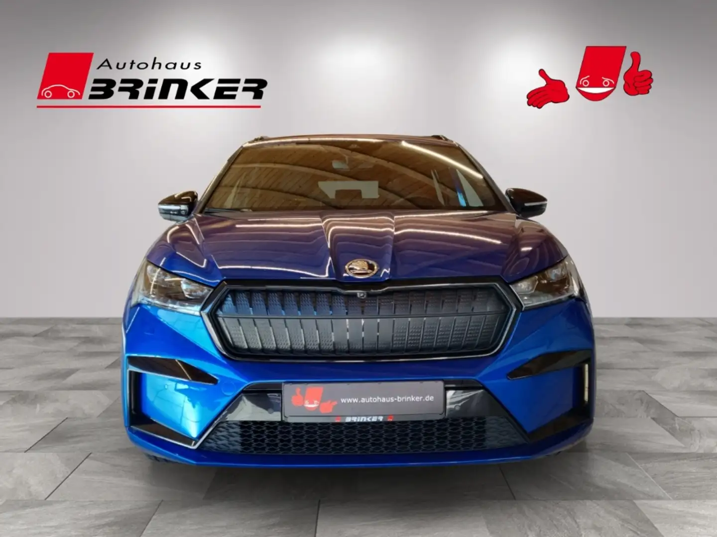 Skoda Enyaq 60 Sportline-Batteriezertifikat-AHK AHK-klappbar N Blau - 2