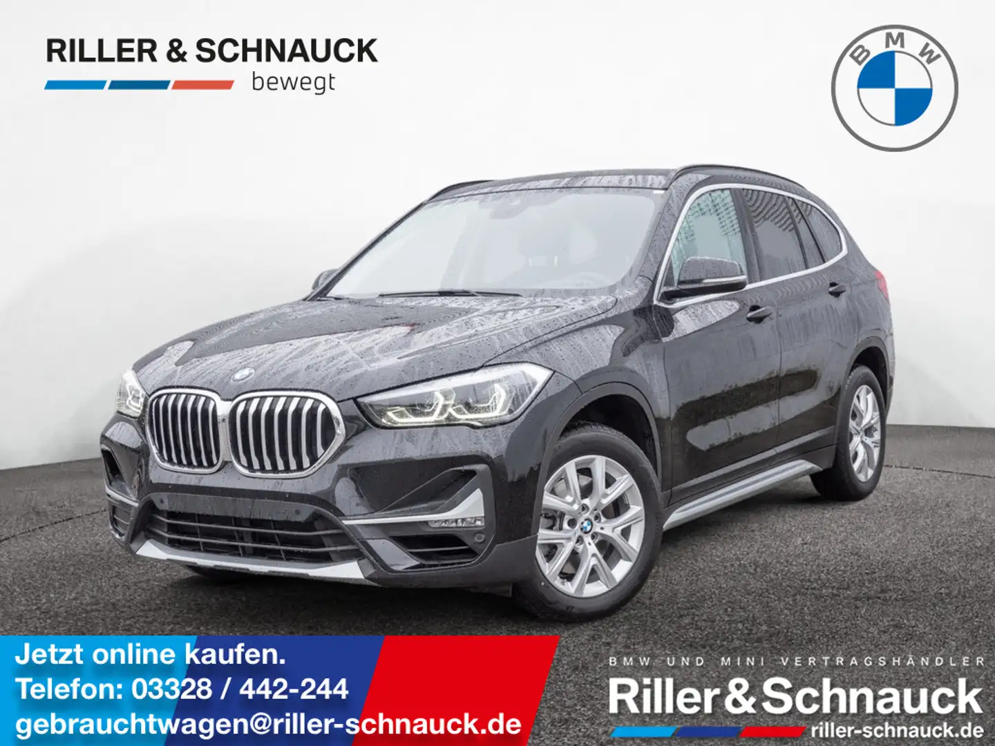 BMW X1 xDrive 20i X-Line AHK+NAVI+LEDER+KAM+KEYLE Schwarz - 1