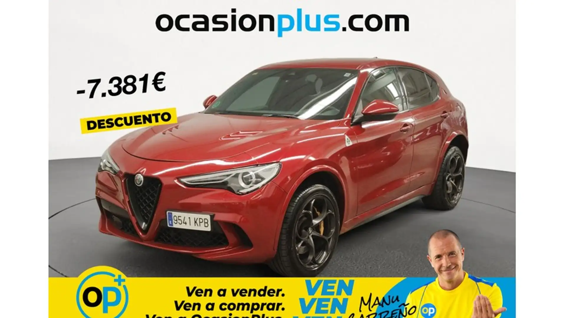 Alfa Romeo Stelvio 2.9 Bi-Turbo Q4 Quadrifoglio AT8 Rojo - 1
