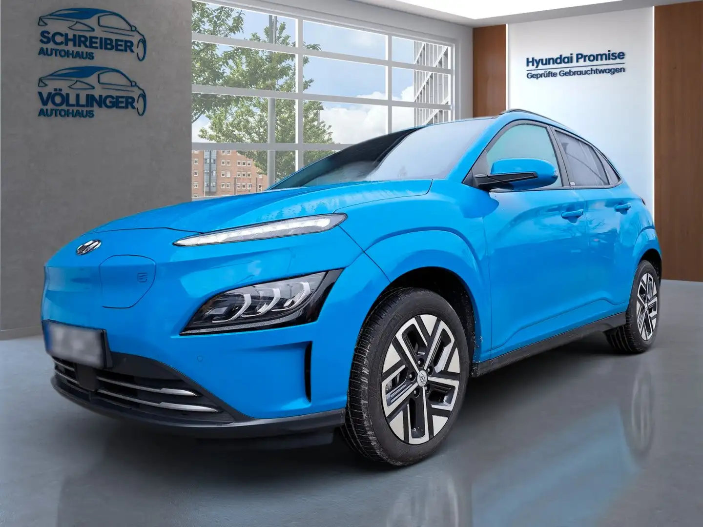Hyundai KONA Trend Elektro NAVIPAKET & 3-PHASEN LADER Azul - 1
