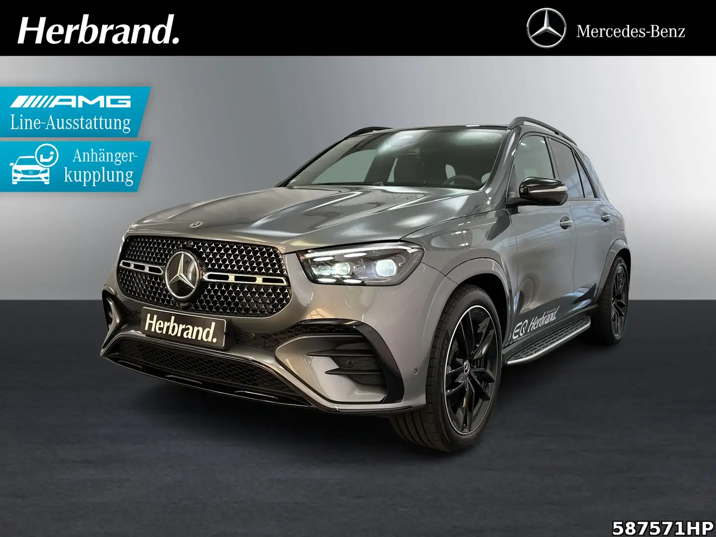 Mercedes-Benz GLE 350 de 4MATIC Hybrid +AMG-LINE+AHK+NIGHT+ Grau - 1