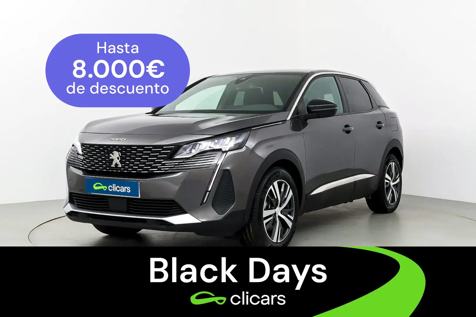 Peugeot 3008 HYB PHEV 180 Active Pack e-EAT8 Gris - 1