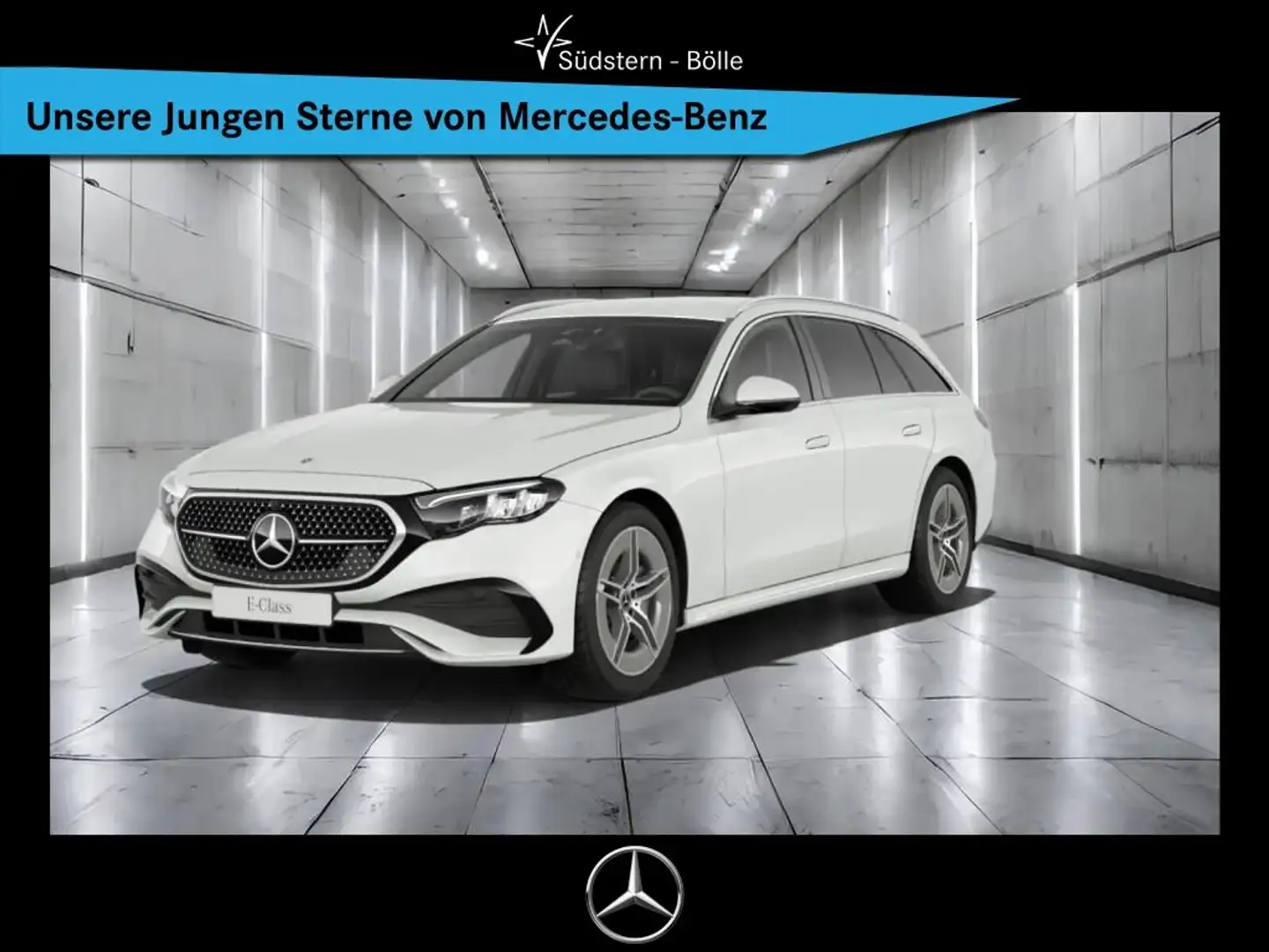 Mercedes-Benz E 220 d 4M T AMG+AHK+DISTRONIC+NAVI+LED+KEYLESS Blanc - 1