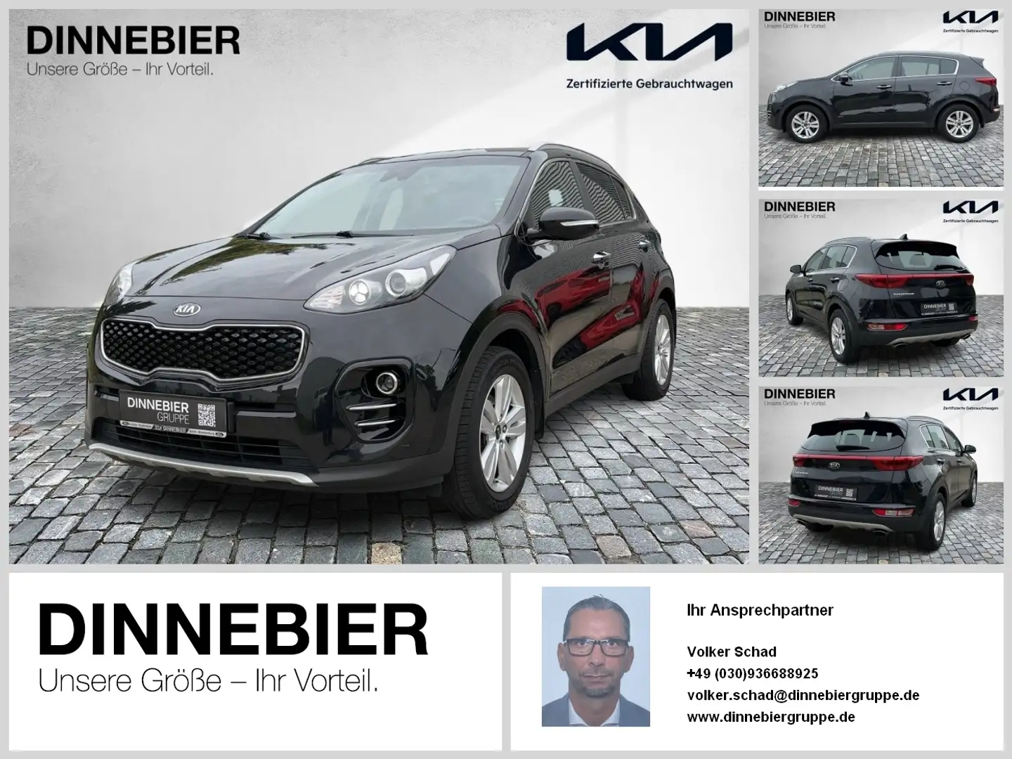 Kia Sportage GT-Line 4WD FLA 4xSHZ LM Bleu - 1