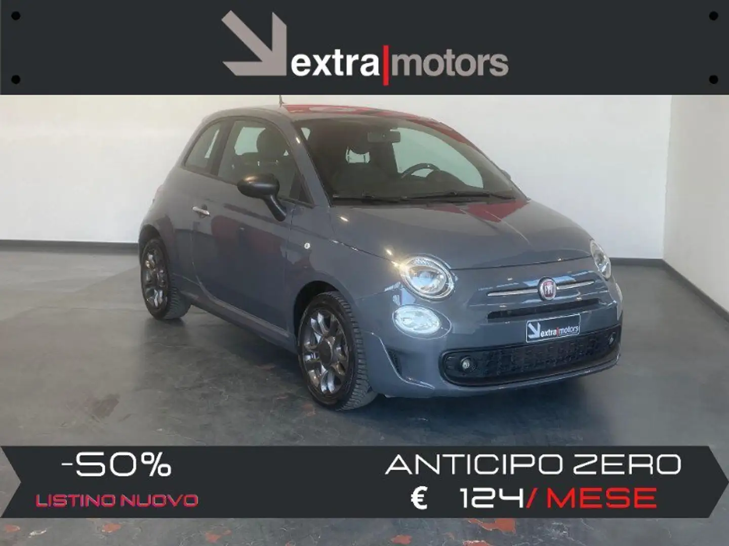 Fiat 500 1.0 HYBRID CONNECT Grijs - 1