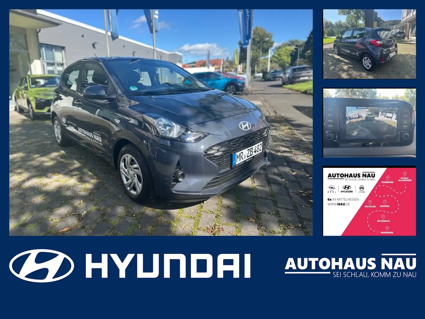 Hyundai i10 1.0 Select, NAVI Inspektionspaket BigDeal Grau - 1