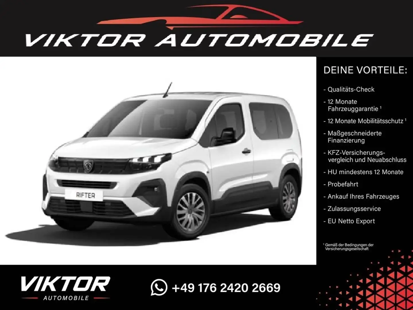 Peugeot Rifter 1.5 Diesel 100 L1 "ALLURE" %%%BESTELLUNGAKTION%%% Weiß - 1