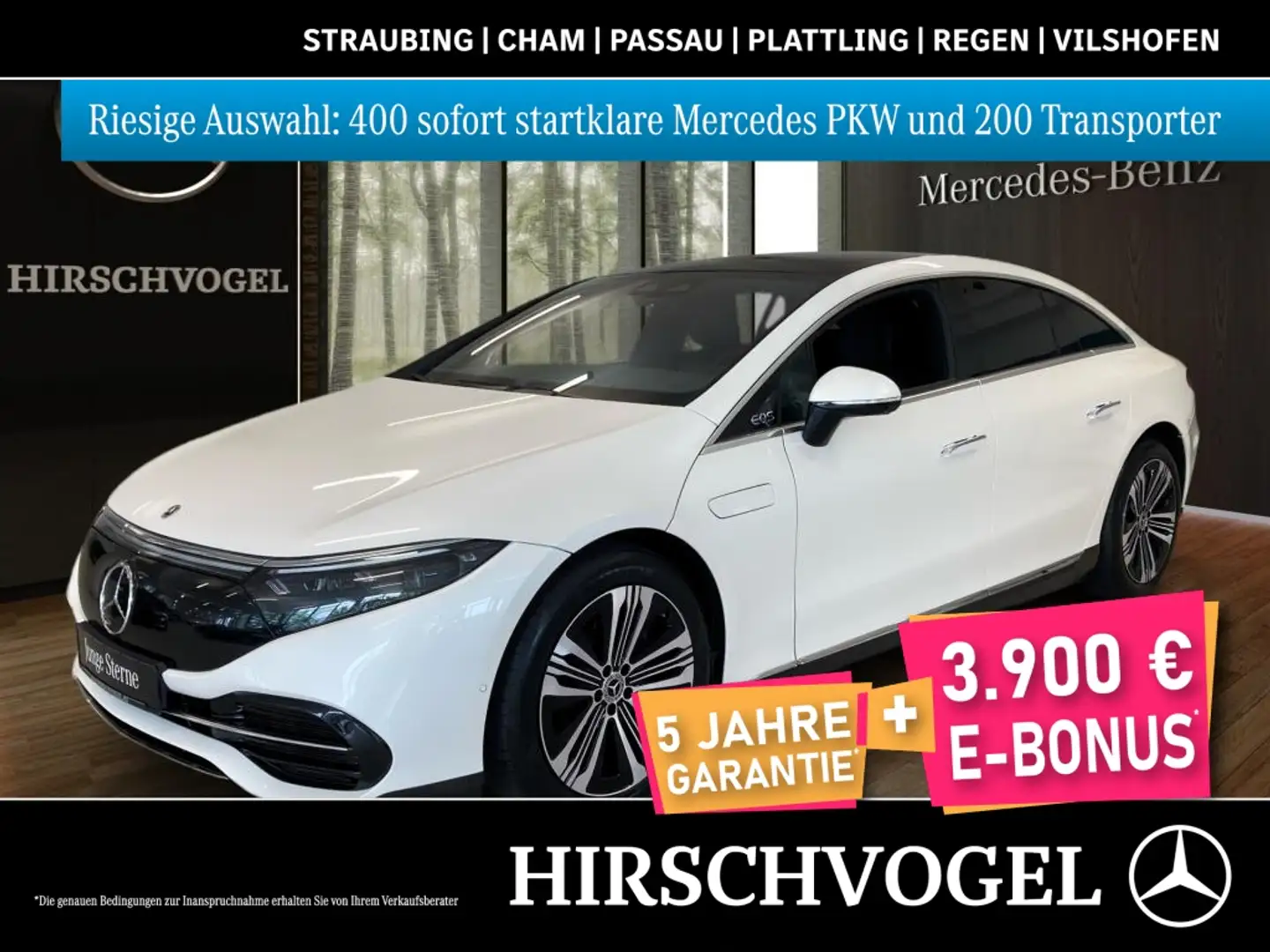 Mercedes-Benz EQS 450+ Electric Art+Pano+AIRMATIC+DISTR+Memory Blanc - 1