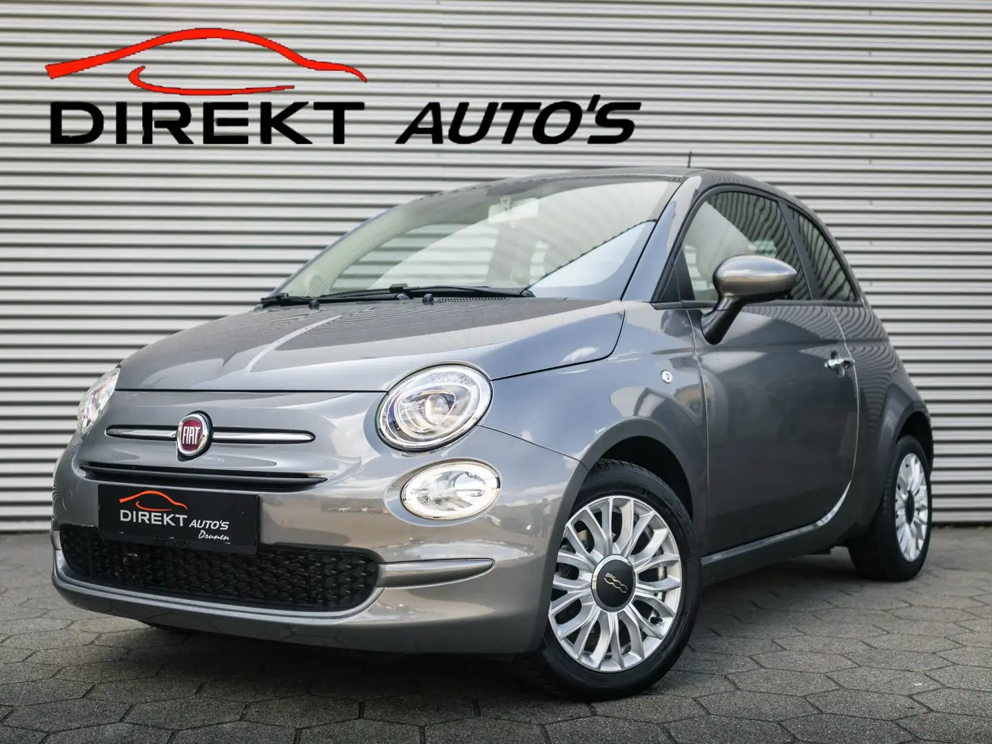 Fiat 500 0.9 TwinAir Turbo Popstar Airco NL-Auto Gris - 1