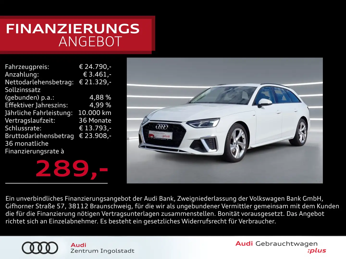 Audi A4 Avant 35 TDI S line NAVI ACC 2xPDC phone box Weiß - 1
