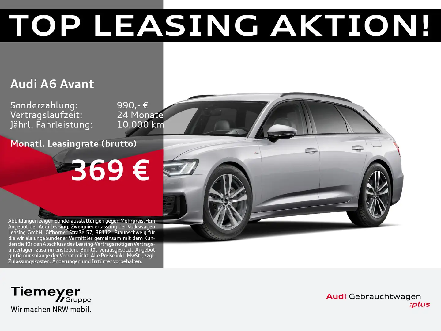 Audi A6 50 TFSIe Q 2x S LINE MATRIX HuD 360° AS Argent - 1