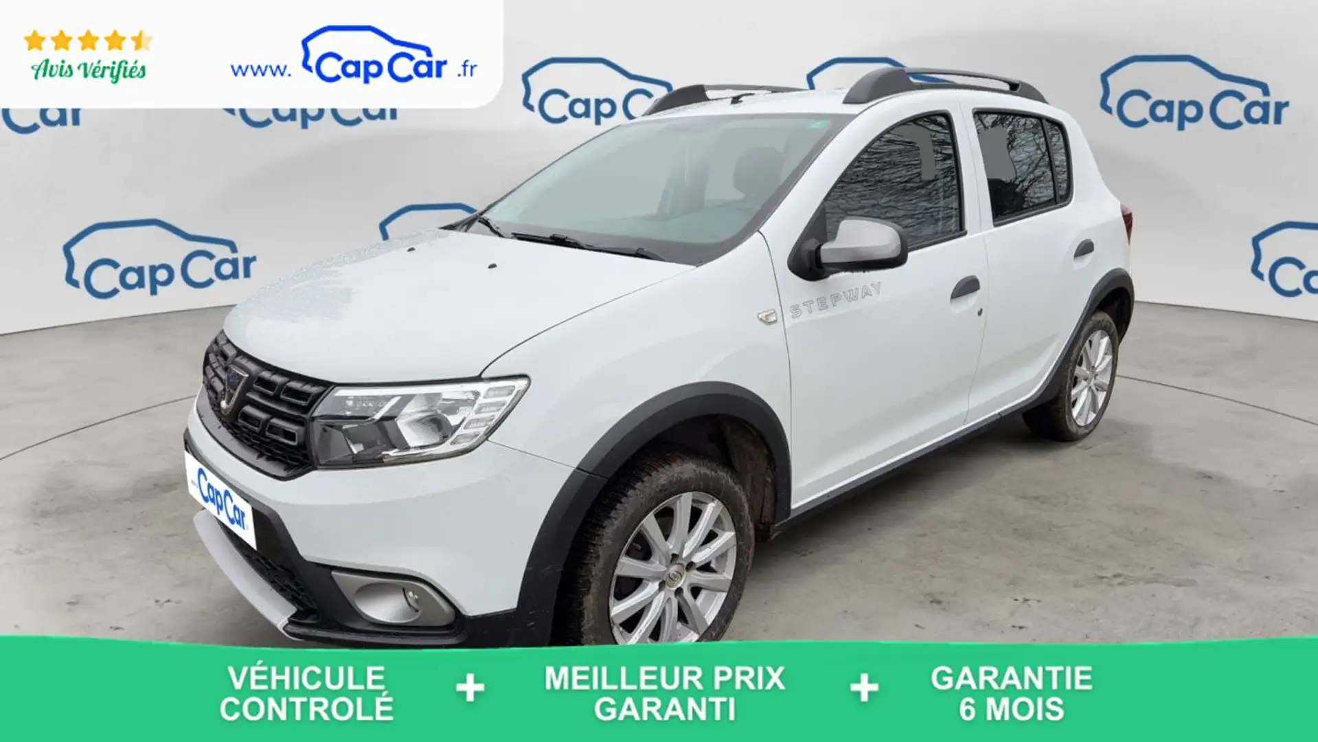 Dacia Sandero Stepway 0.9 TCe 90 Confort Blanc - 1