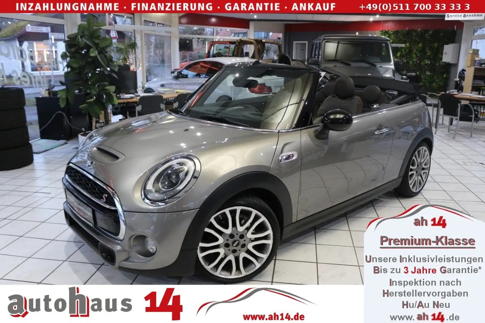 MINI Cooper S Cabrio - Automatik-Navi-LED-Leder-H.UP Silber - 1