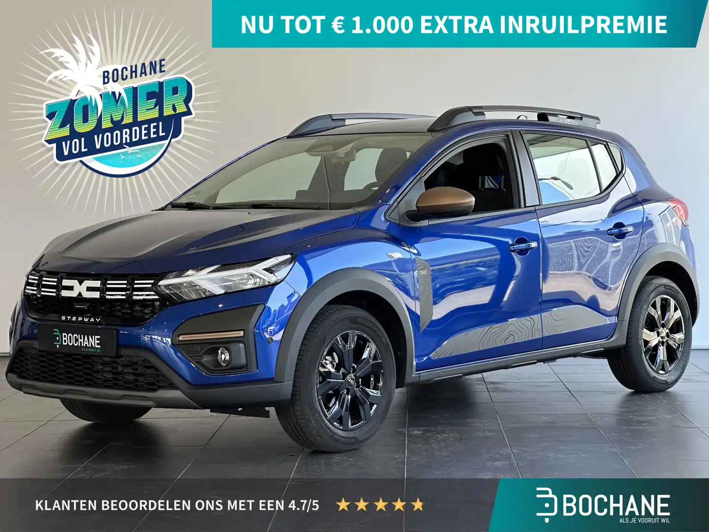 Dacia Sandero Stepway 1.0 TCe 90 Extreme AUTOMAAT | NAVIGATIE | Blauw - 1