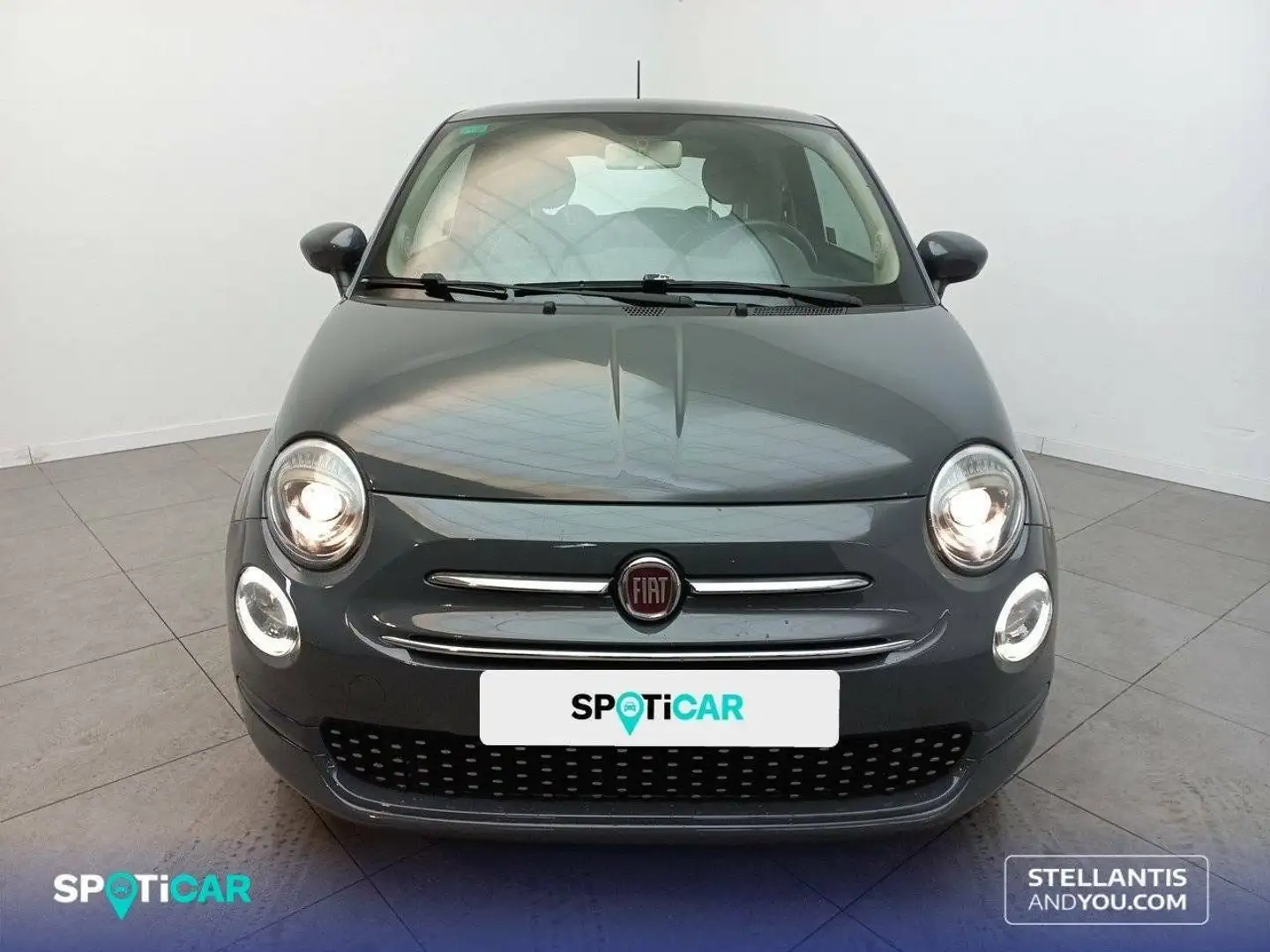 Fiat 500 1.2 Lounge Gris - 2