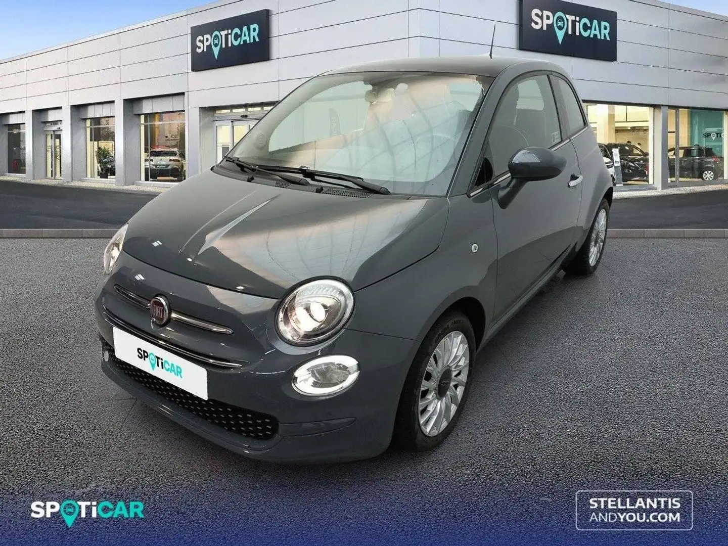 Fiat 500 1.2 Lounge Gris - 1