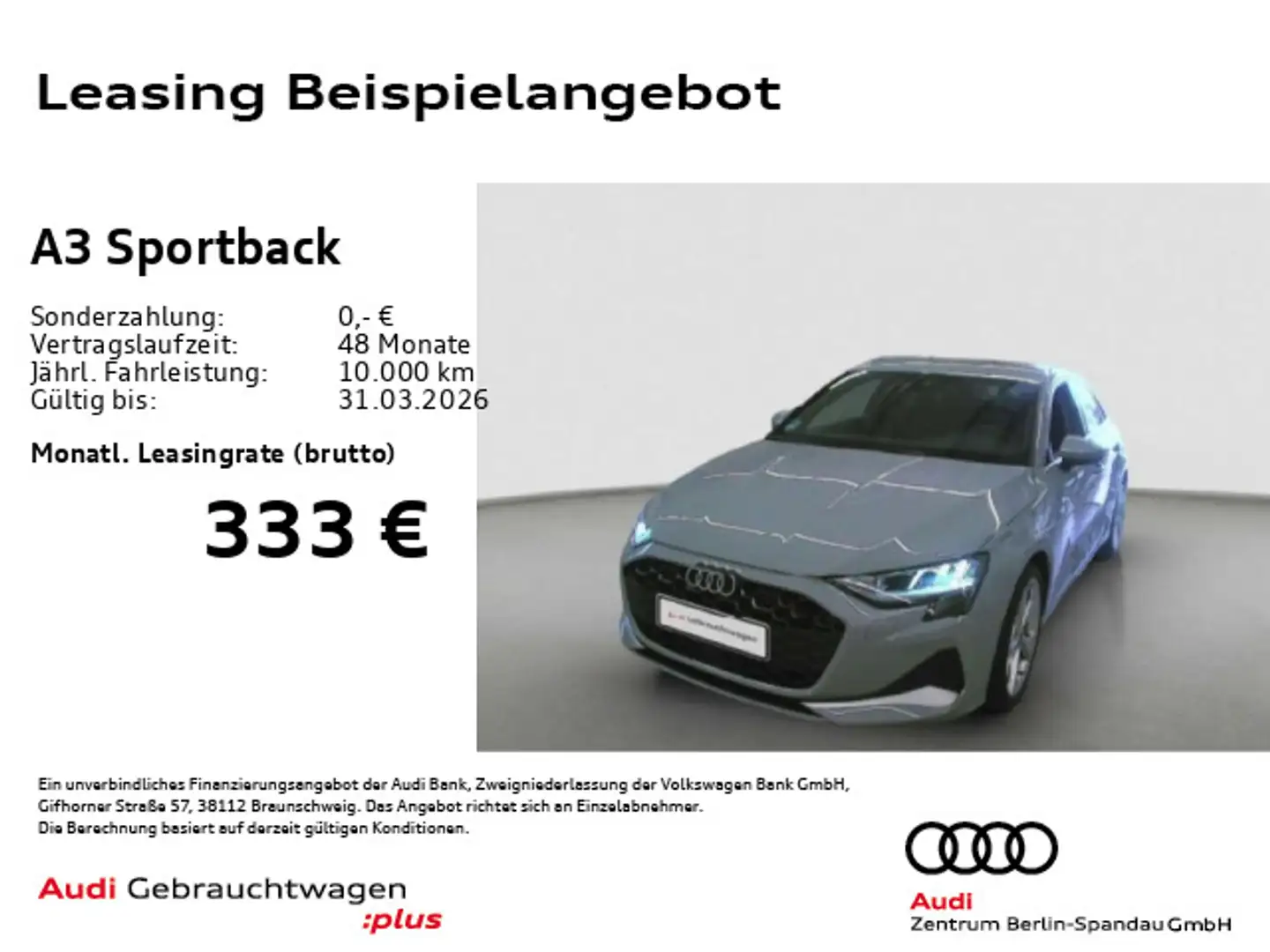 Audi A3 35 TFSI Adv. S tronic *SONOS*AHK* Grau - 1