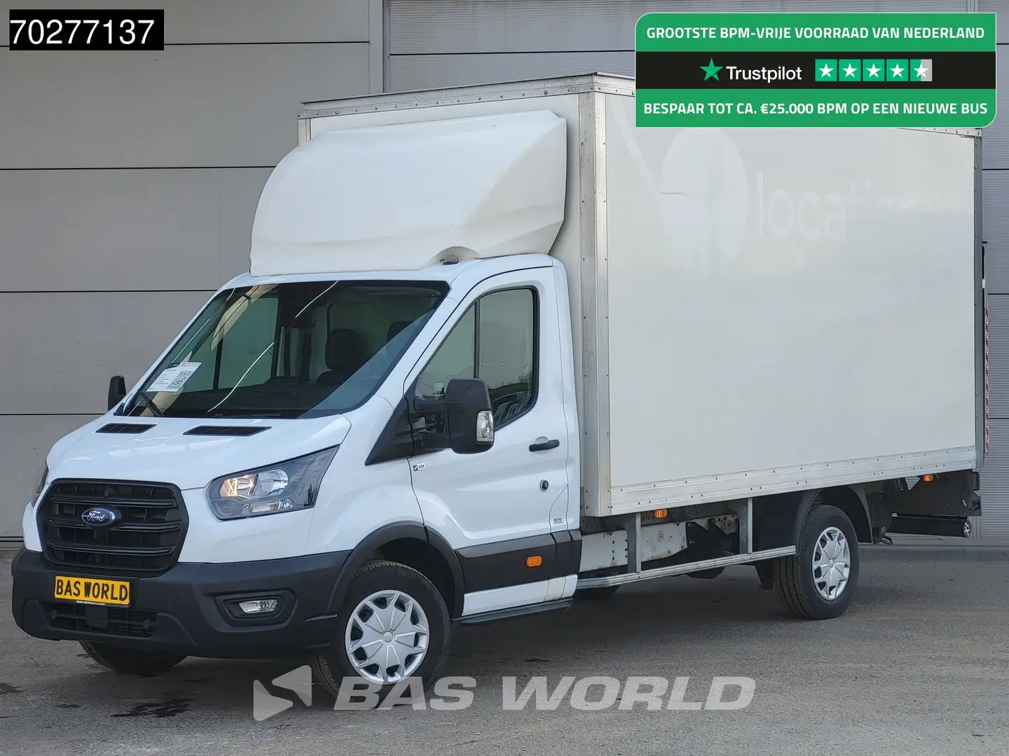 Ford Transit 130pk Bakwagen Laadklep Airco Cruise Euro6 Meubelb Wit - 1