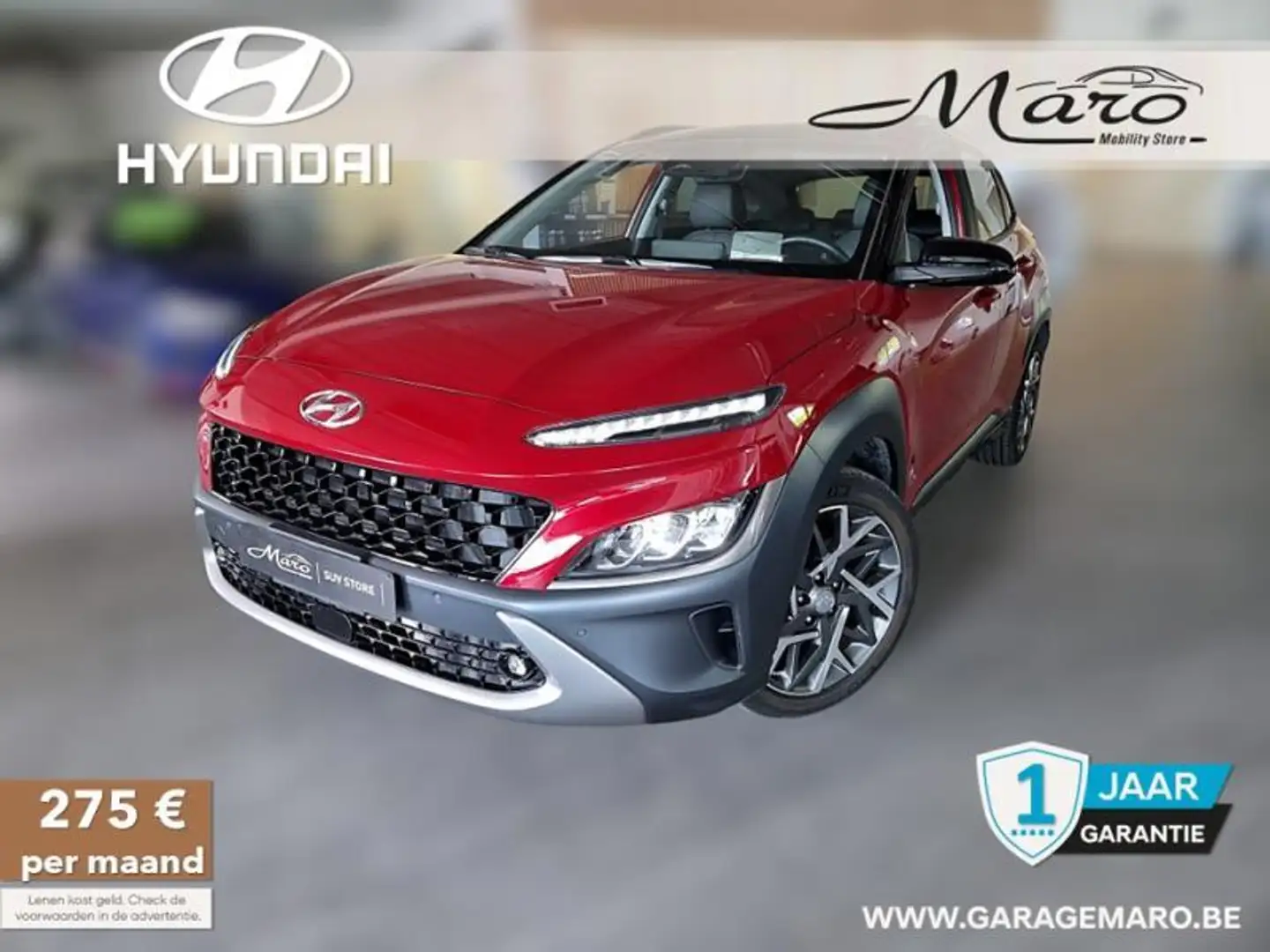 Hyundai KONA 1.6 T-GDi Hybrid Sky 2 Tone | FULL OPTION! Rouge - 1