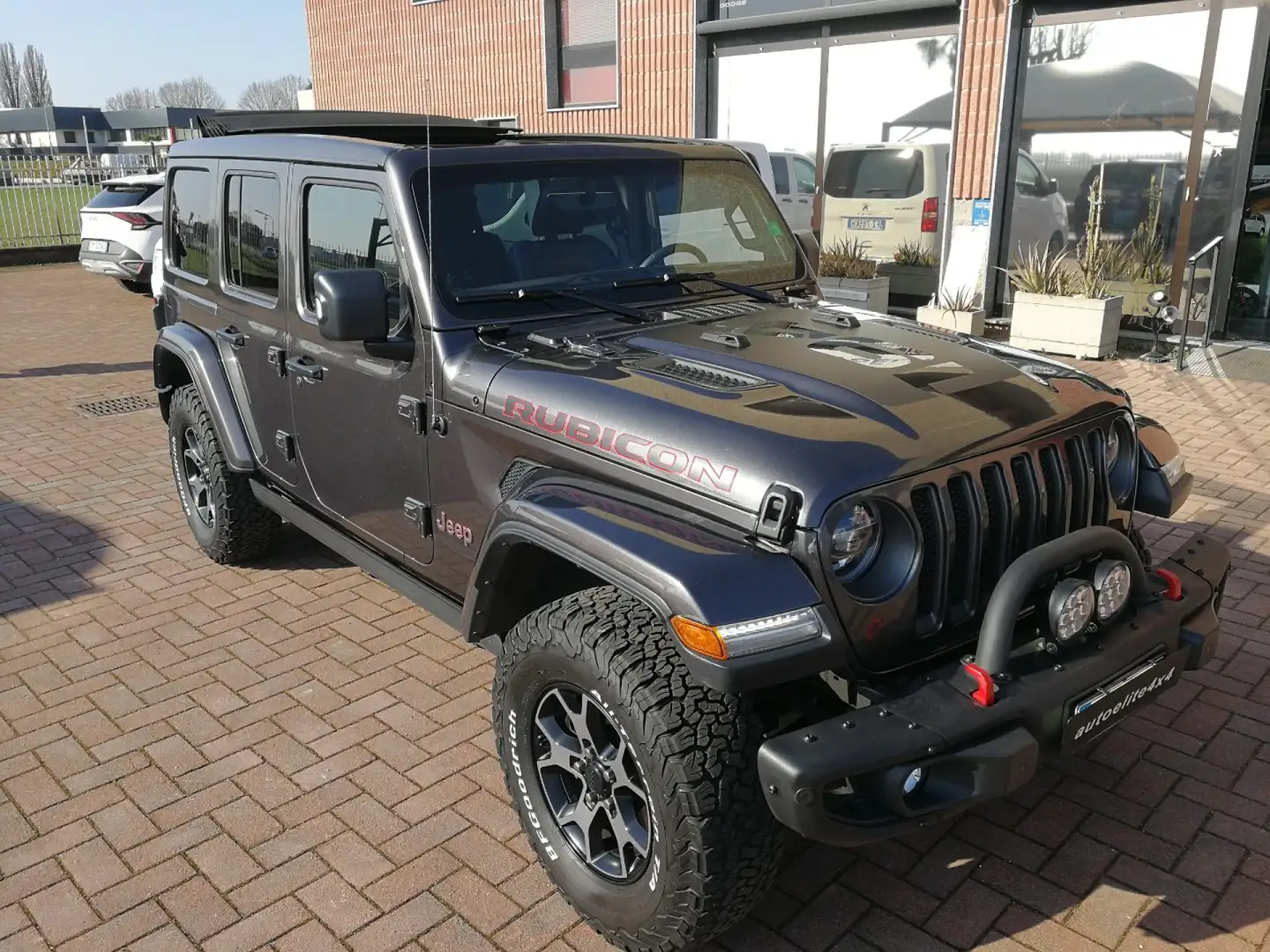 Jeep Wrangler Unlimited 2.2 Mjt II Rubicon SKY ONE TOUCH Grigio - 2