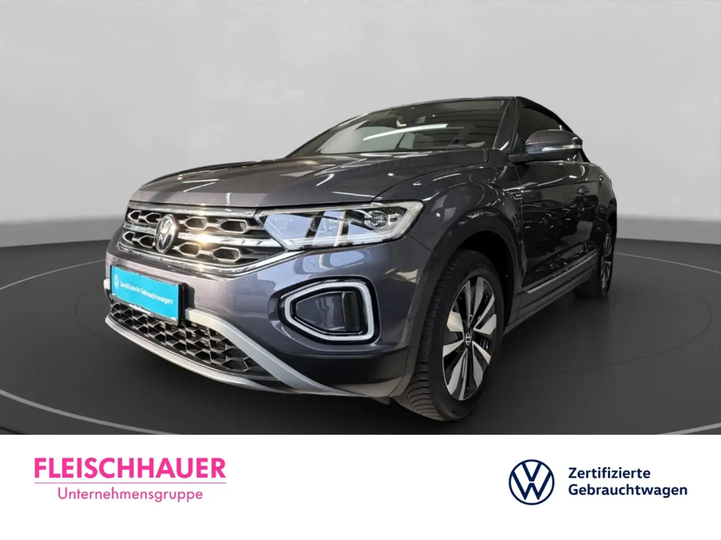Volkswagen T-Roc Cabrio Style 1.5 TSI LED+ACC+RFK+NAVI+SHZ+VC+DAB+C Grau - 1
