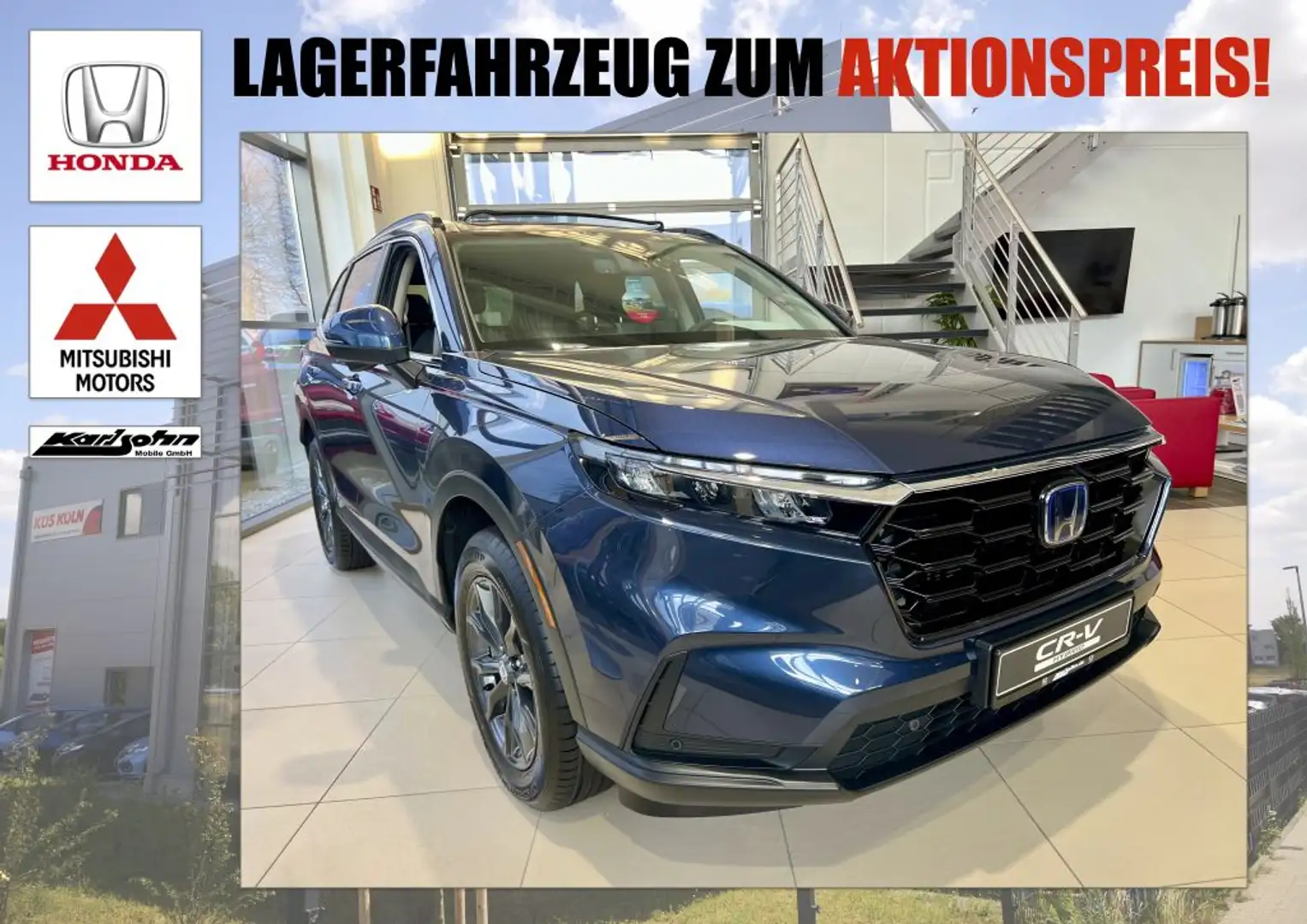 Honda CR-V e:HEV 2.0 i-MMD Hybrid AWD Elegance Bleu - 1
