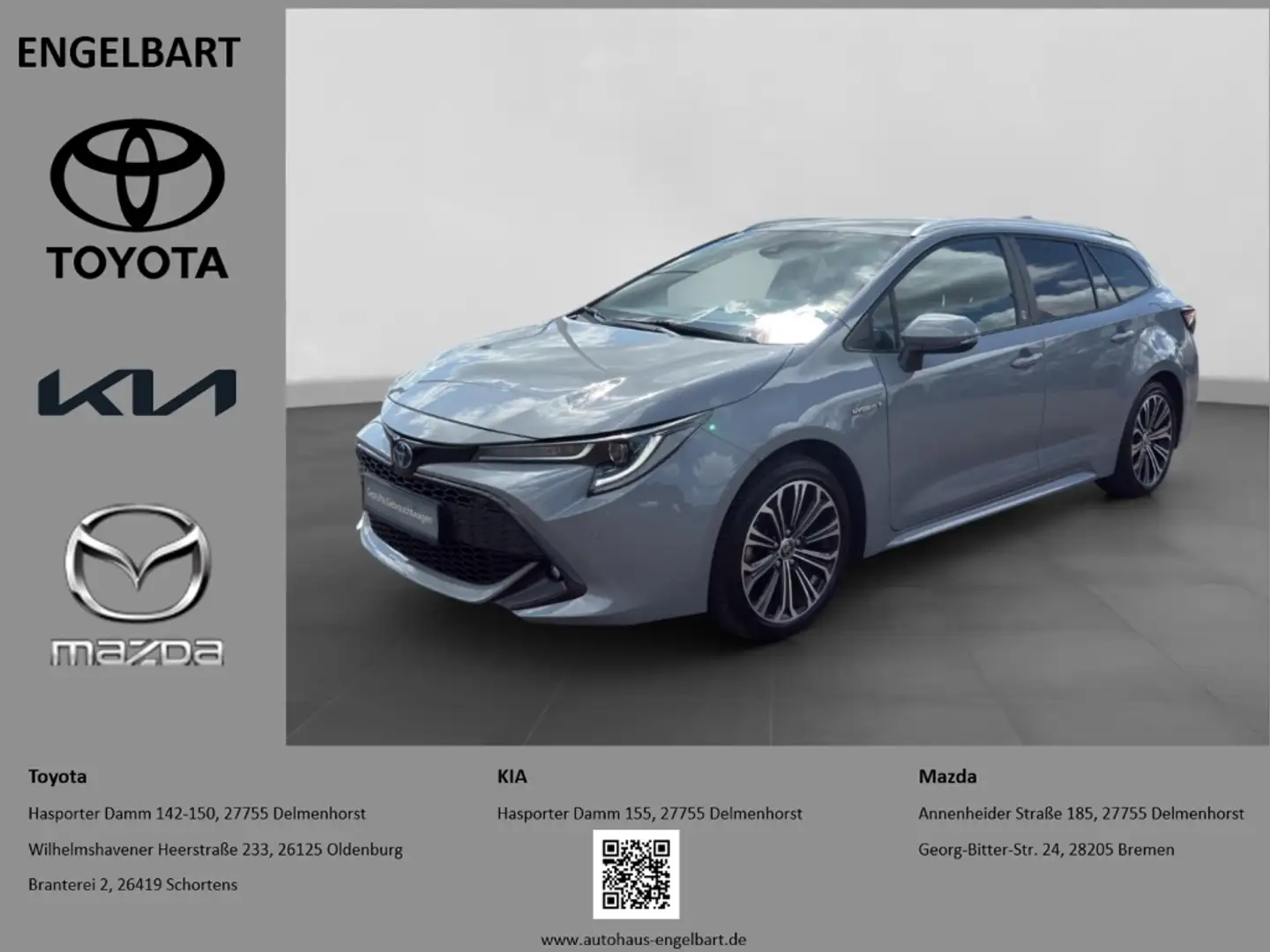 Toyota Corolla TS Hybrid Team D 2.0 Sitzheizung LED PDC Grijs - 1
