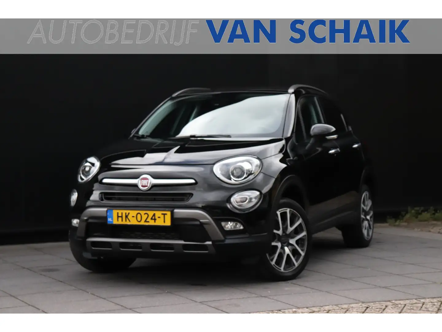 Fiat 500X Cross 1.4 Turbo MultiAir 4x4 CrossPlus | LEDER | S Zwart - 1