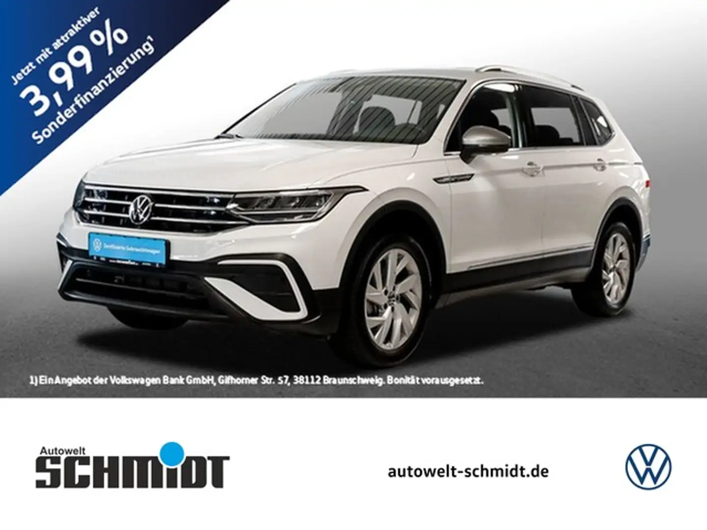 Volkswagen Tiguan Allspace 1,5 TSI DSG Life AHK NaviMedia ACC LED 18Zoll Blanco - 1