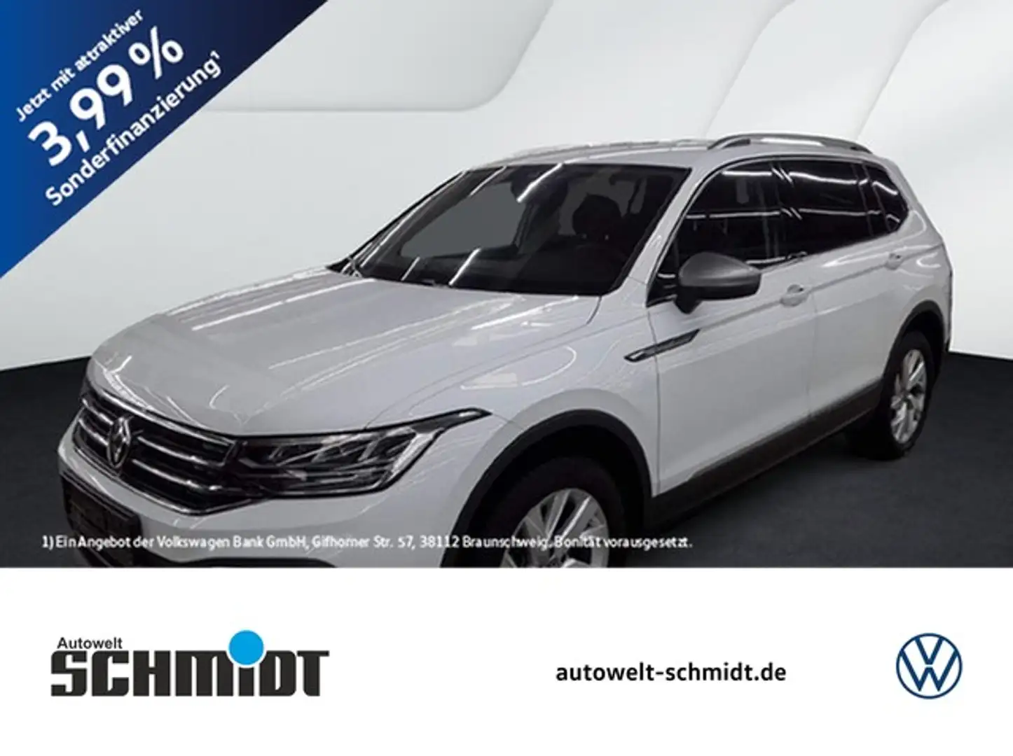 Volkswagen Tiguan Allspace 1,5 TSI DSG Life AHK NaviMedia ACC LED 18Zoll Weiß - 1