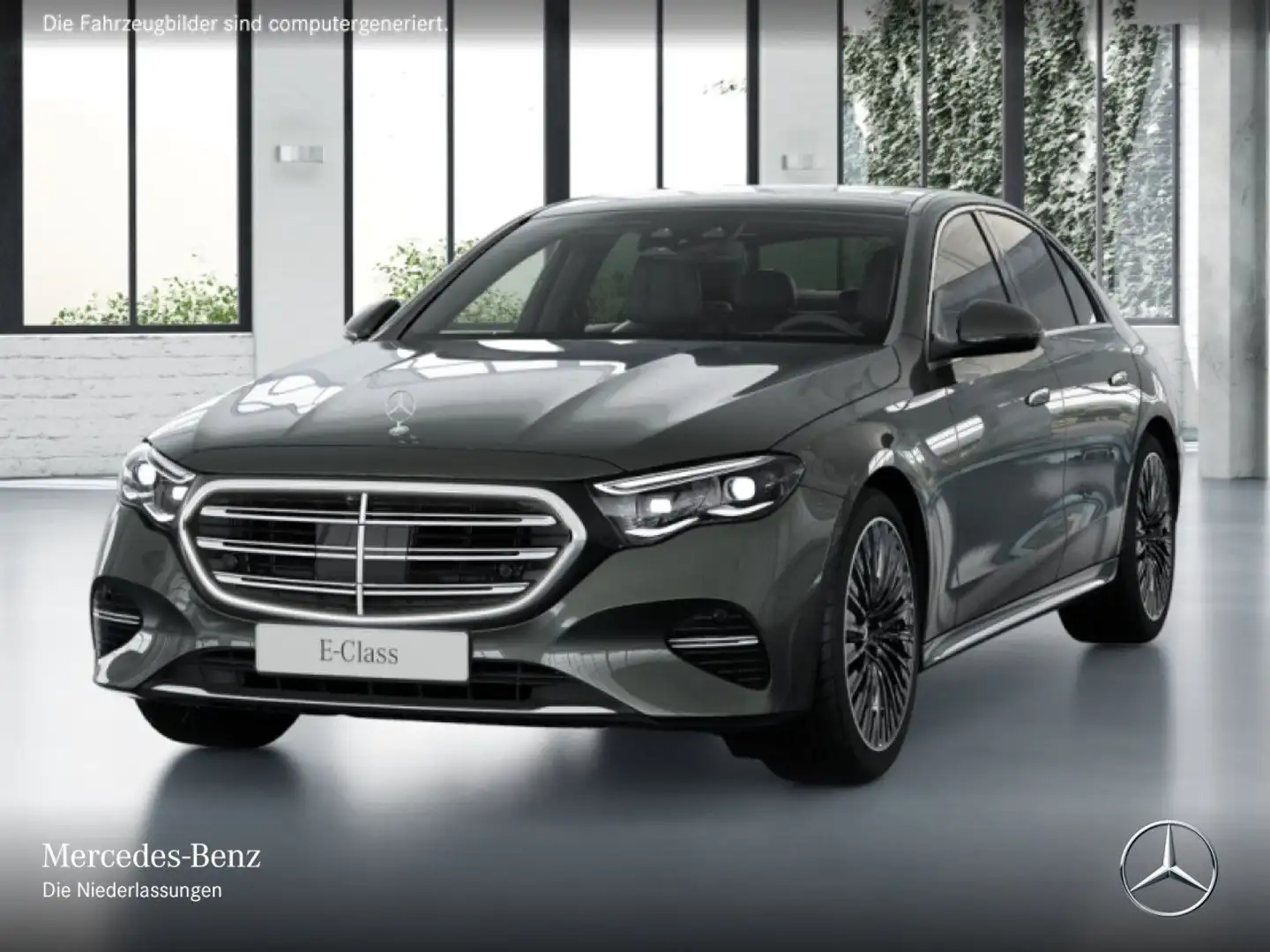 Mercedes-Benz E 220 d Exclusive Fahrass 360° Airmat Stdhzg Pano Grau - 2