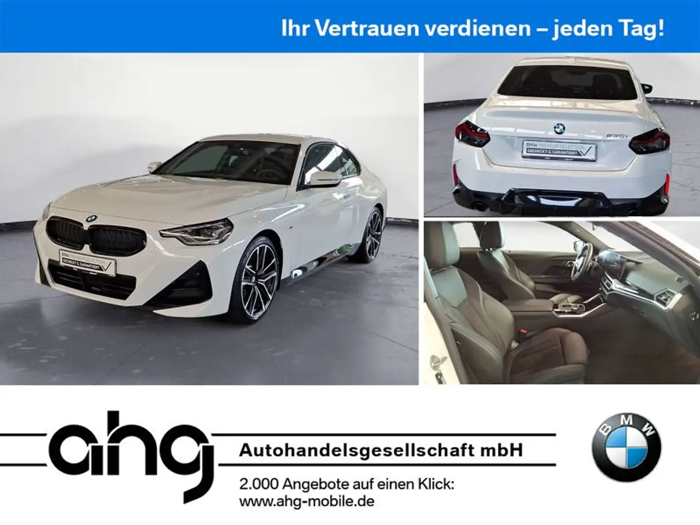 BMW 230 i Coupe M Sportpaket Lenkradheizung Hifi Weiß - 1