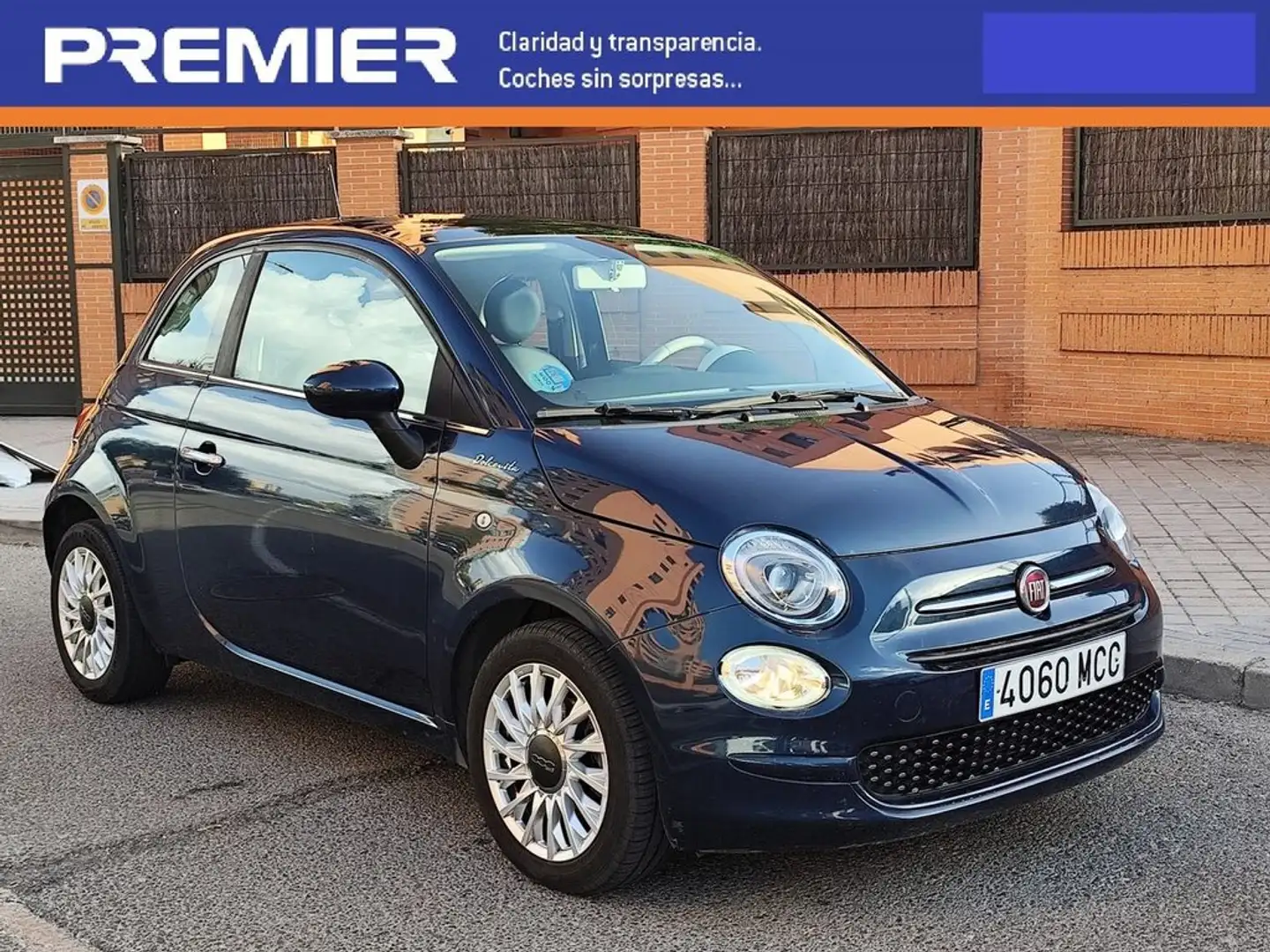 Fiat 500 1.0 Hybrid Dolcevita Bleu - 1