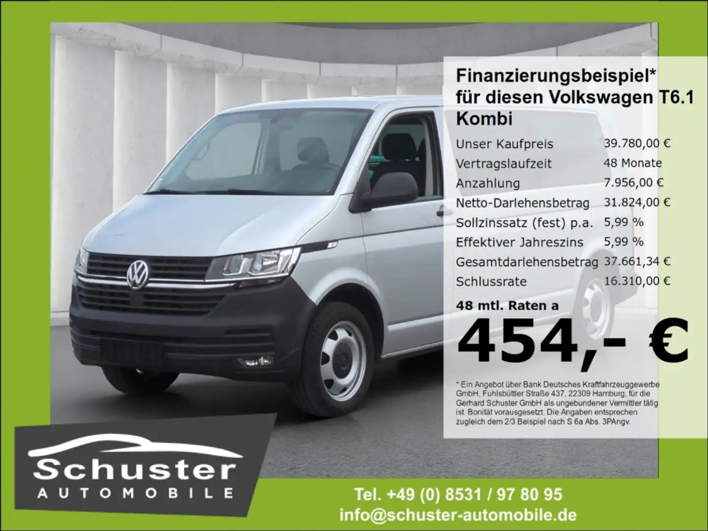 Volkswagen T6.1 Kombi LR 9-Sitzer(2-2-2-3)*DSG StandHzg SHZ Plateado - 1