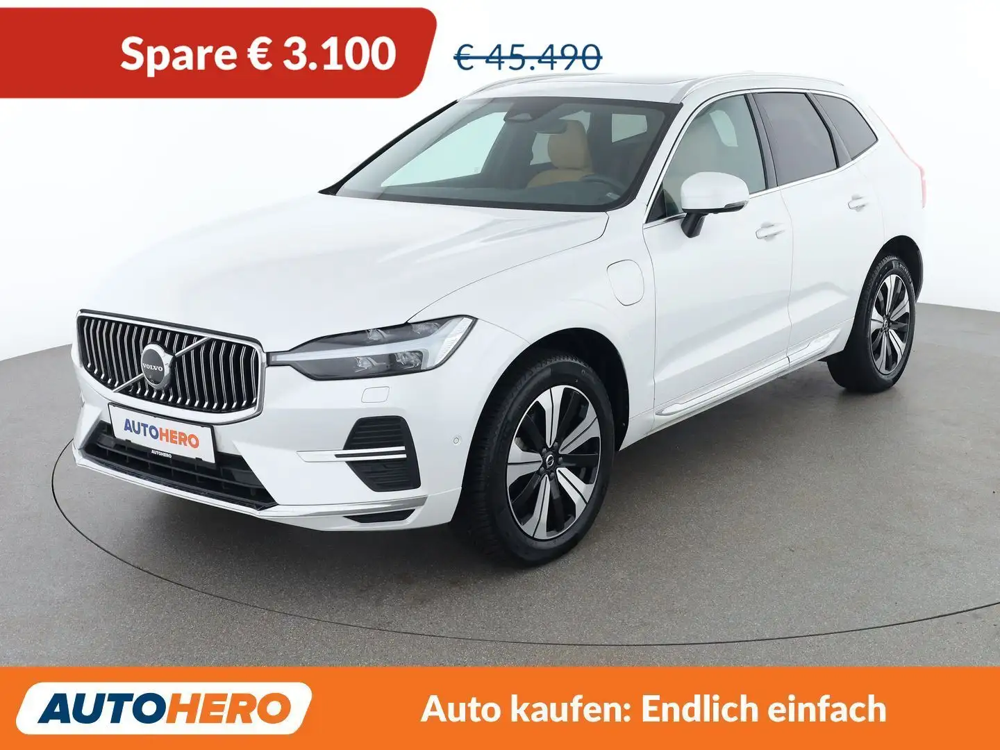 Volvo XC60 2.0 T6 Recharge Plug-in Hybrid Plus Bright AWD Weiß - 1