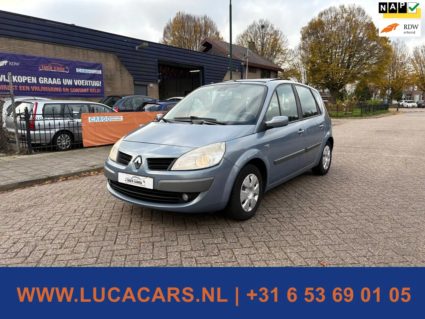 Renault Scenic 1.6-16V Business Line 2X SLEUTEL + BOEKJES! NIEUWE Blau - 1