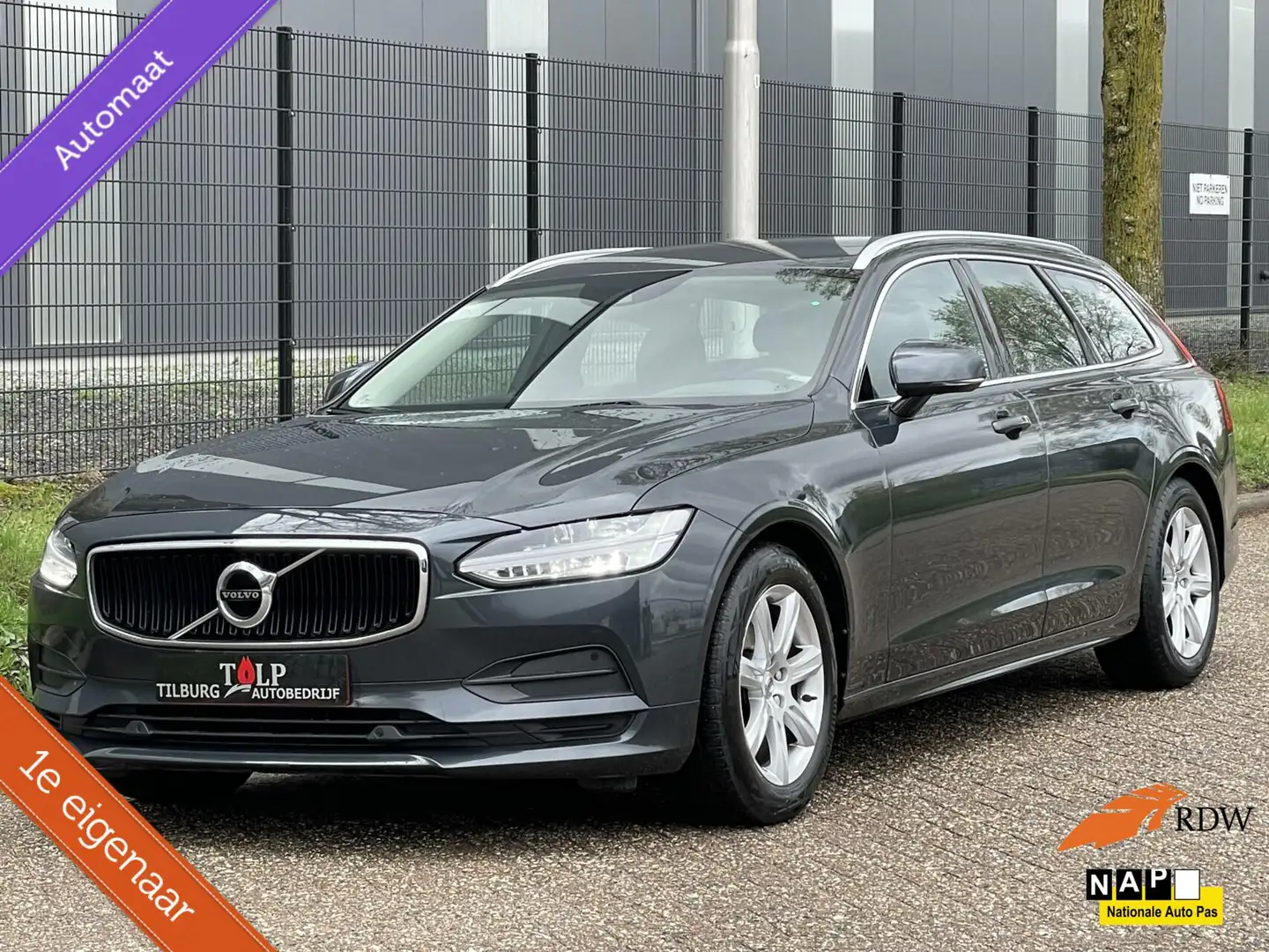 Volvo V90 2.0 D3 Momentum Pro Automaat 2019 1e eigen Leder Grijs - 1