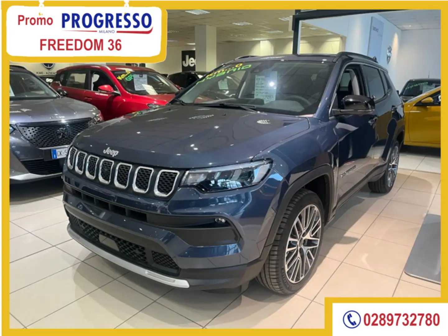 Jeep Compass 1.5 Turbo T4 130CV MHEV FWD Limited Bleu - 1