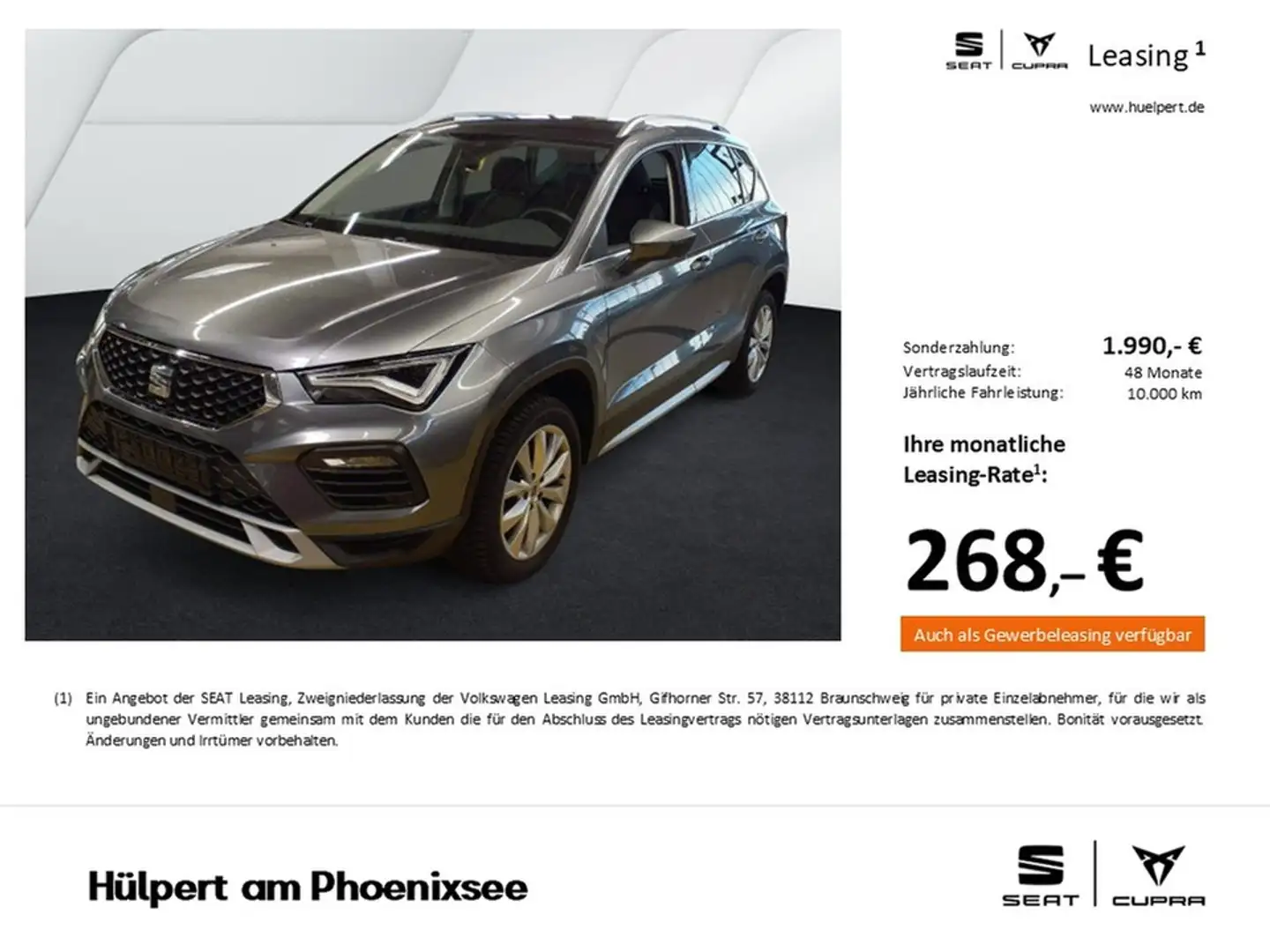 SEAT Ateca 1.5 XPERIENCE AHK CAM ACC E-KLAPPE NAVI Grijs - 1