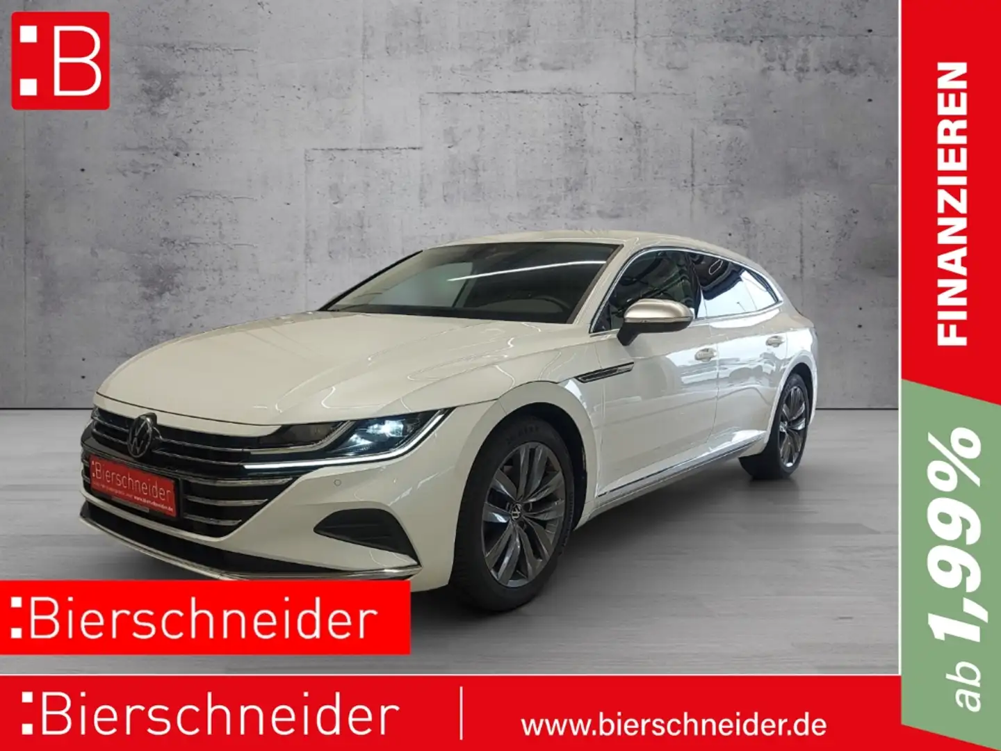 Volkswagen Arteon SB 2.0 TDI DSG Elegance AHK REAR VIEW ACC NAVI Weiß - 1