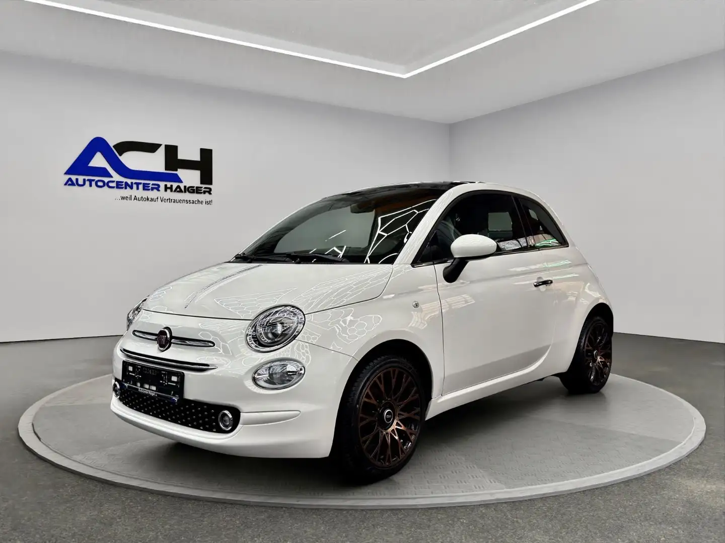 Fiat 500 1.2 Collezione NAVI*PDC*PANO*GARANTIE Weiß - 1