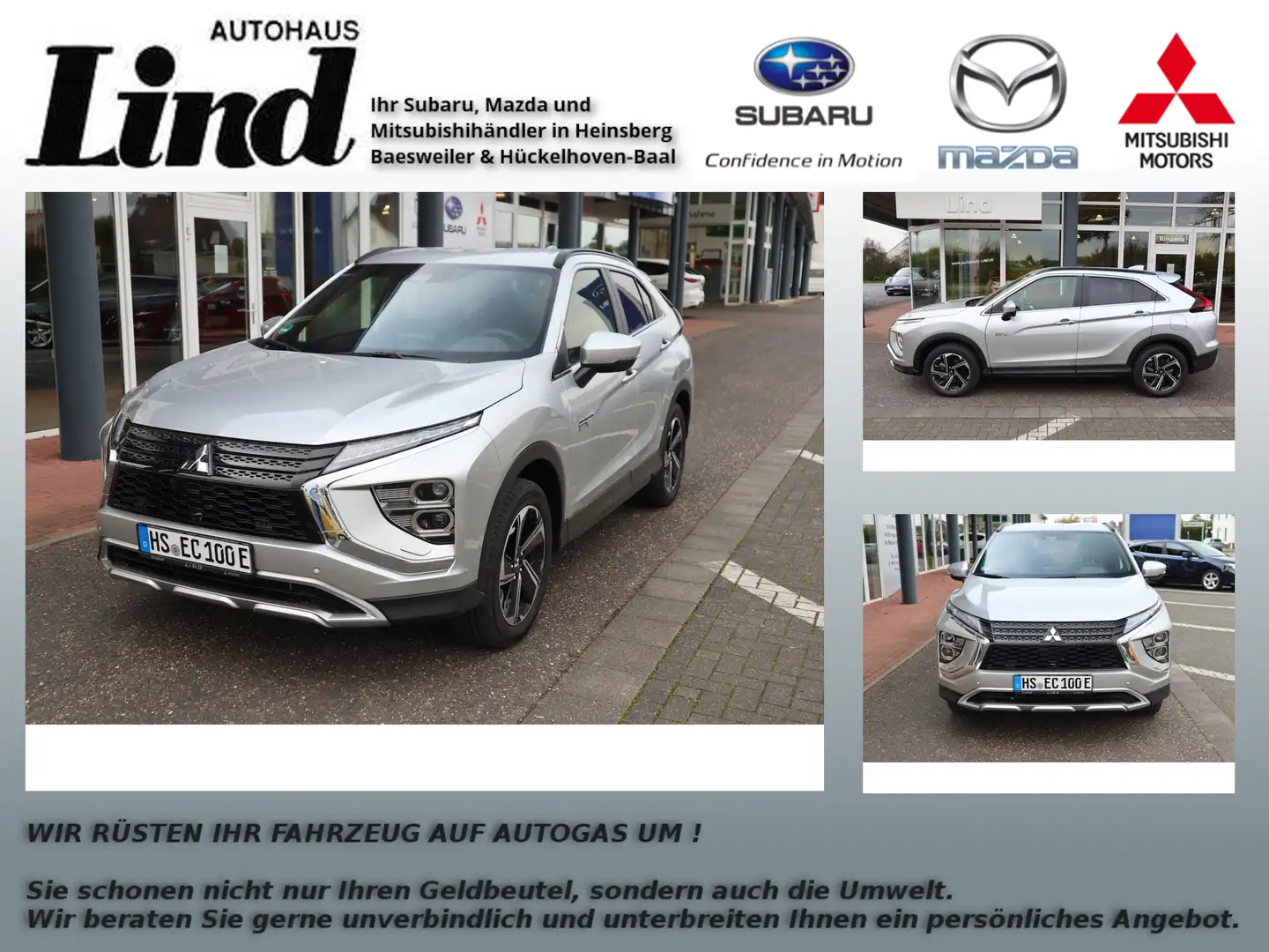 Mitsubishi Eclipse Cross Plus Hybrid 4WD Silber - 1