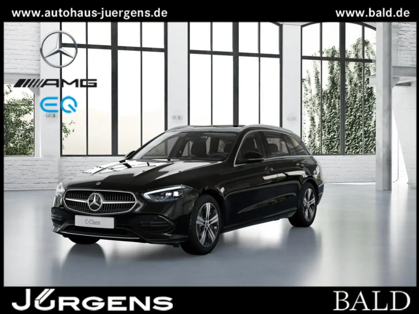 Mercedes-Benz C 300 e T-Modell Avantgarde+Pano+Ambiente+AHK Schwarz - 1