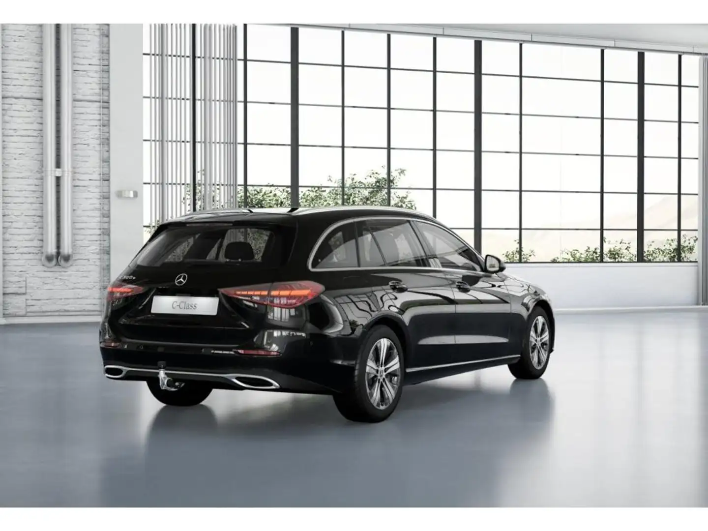 Mercedes-Benz C 300 e T-Modell Avantgarde+Pano+Ambiente+AHK Schwarz - 2