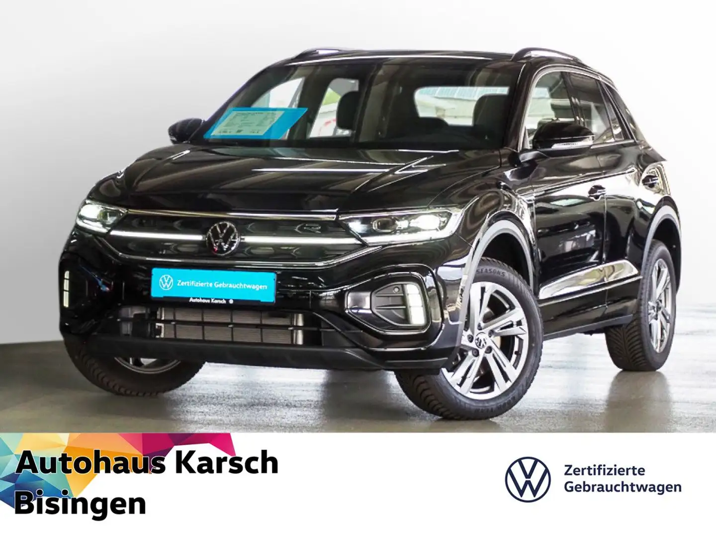 Volkswagen T-Roc 1.5 TSI R-Line AHK, STANDHEIZ., NAVI LED Schwarz - 1