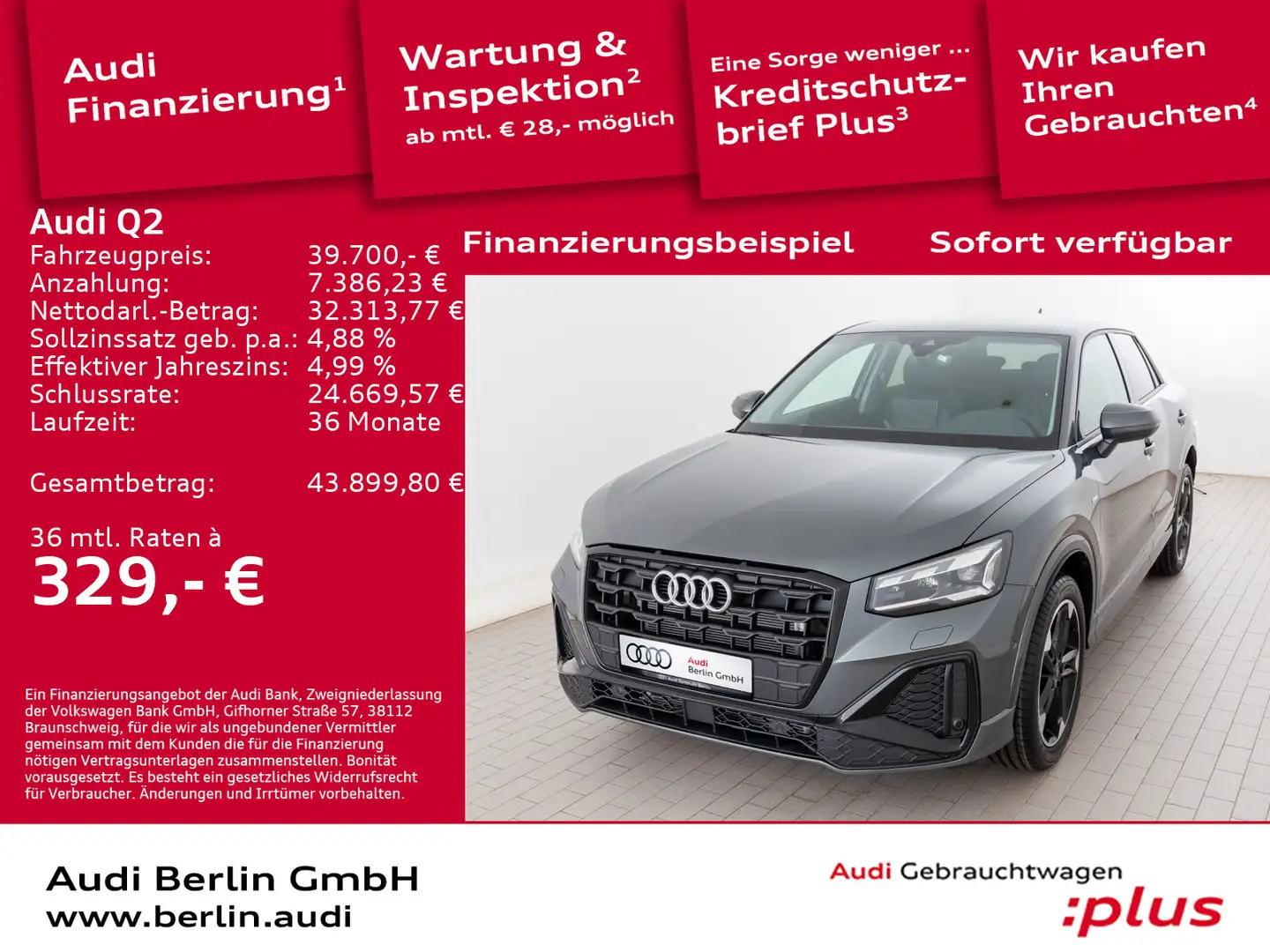 Audi Q2 S line 35 TFSI S tronic Grau - 1