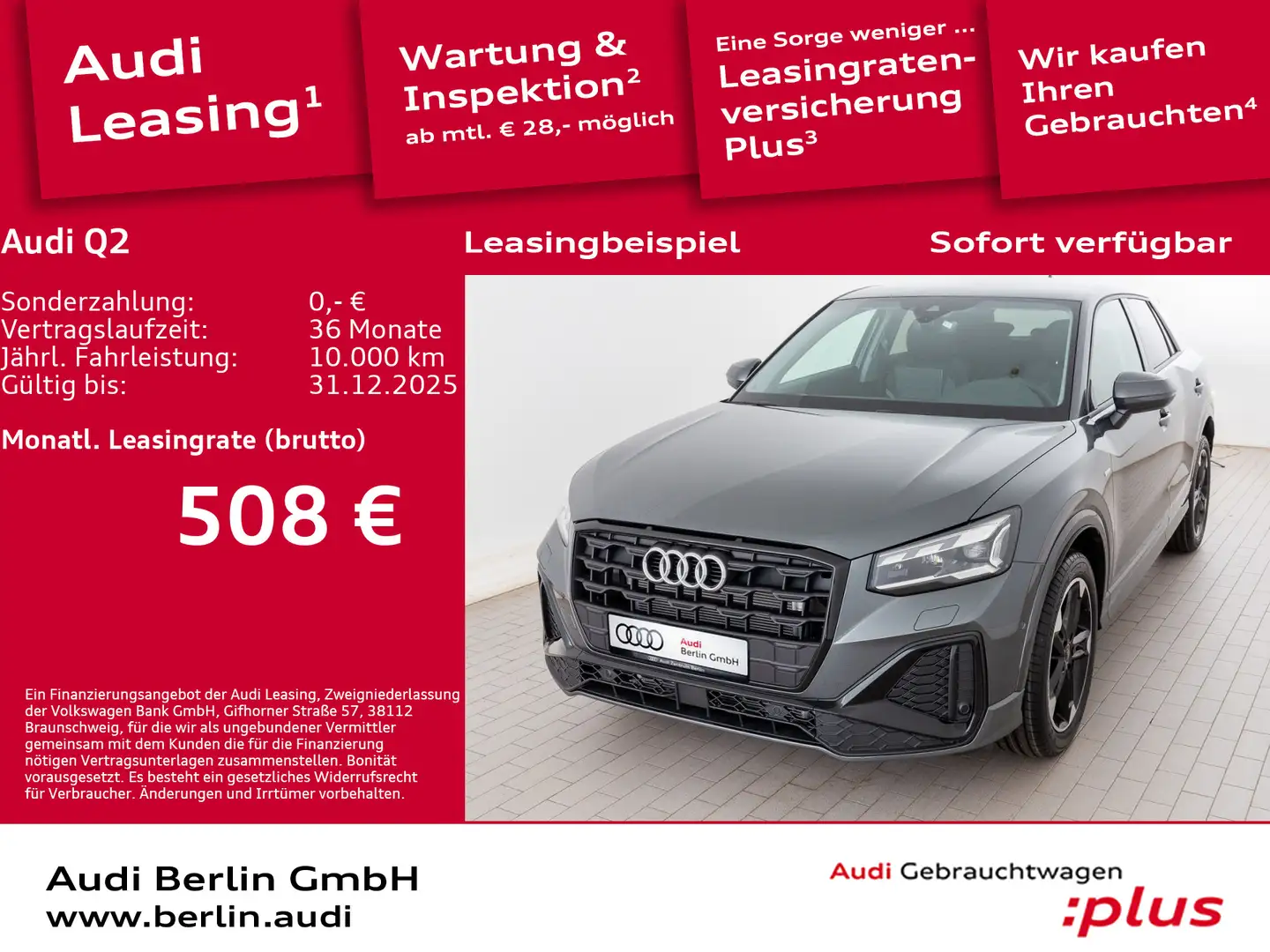 Audi Q2 S line 35 TFSI S tronic Grau - 1