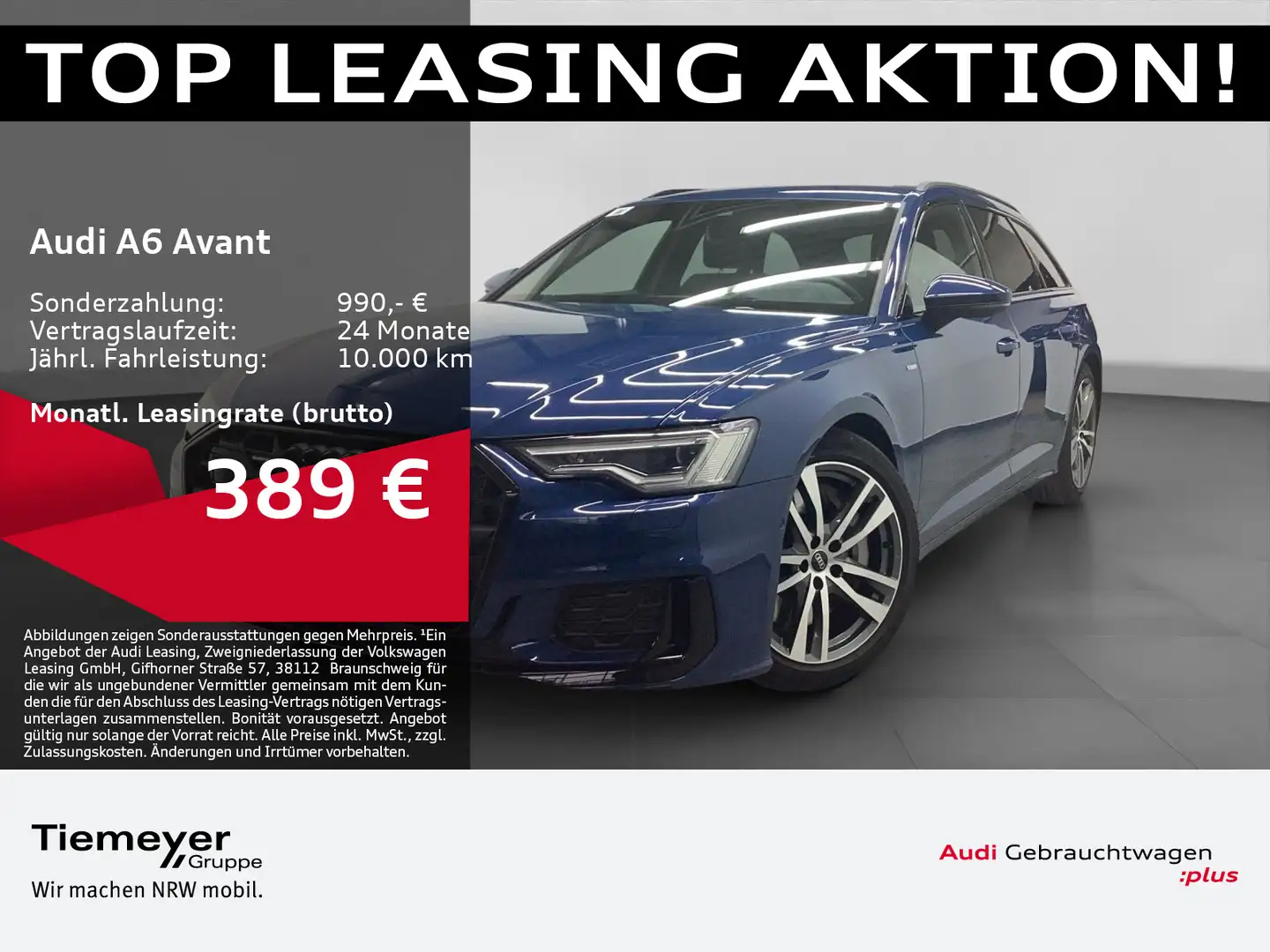 Audi A6 50 TFSIe Q 2x S LINE MEMORY HuD MATRIX Blau - 1