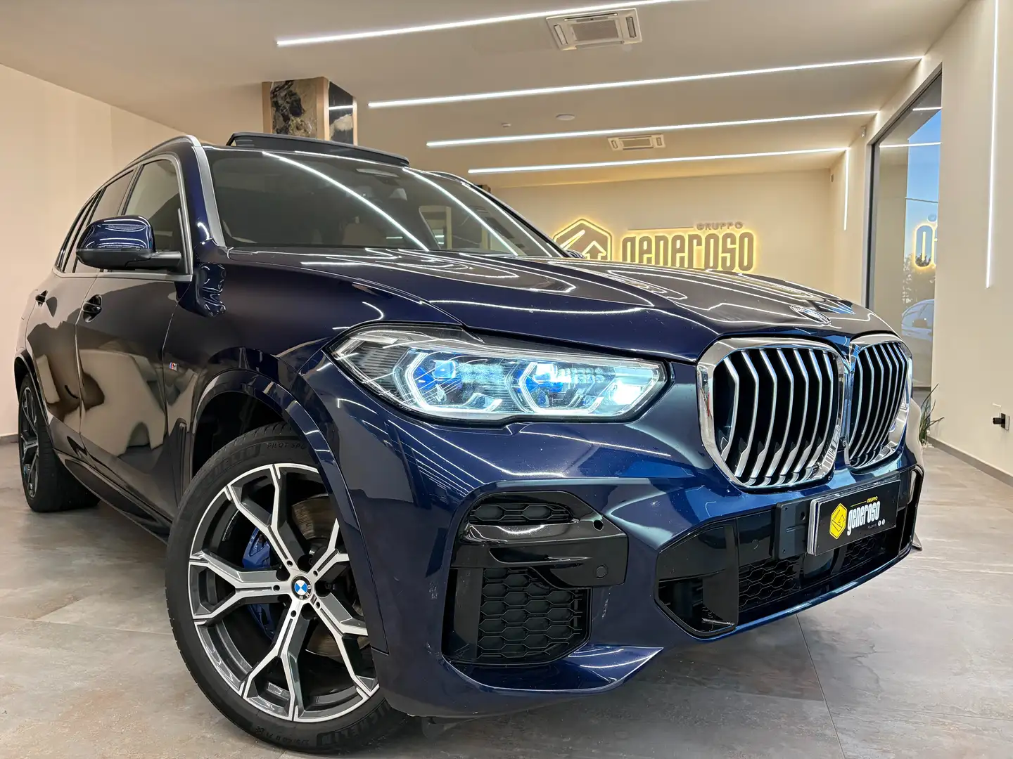 BMW X5 xdrive30d mhev 48V Msport Laser Tetto Pelle estesa Blu/Azzurro - 1